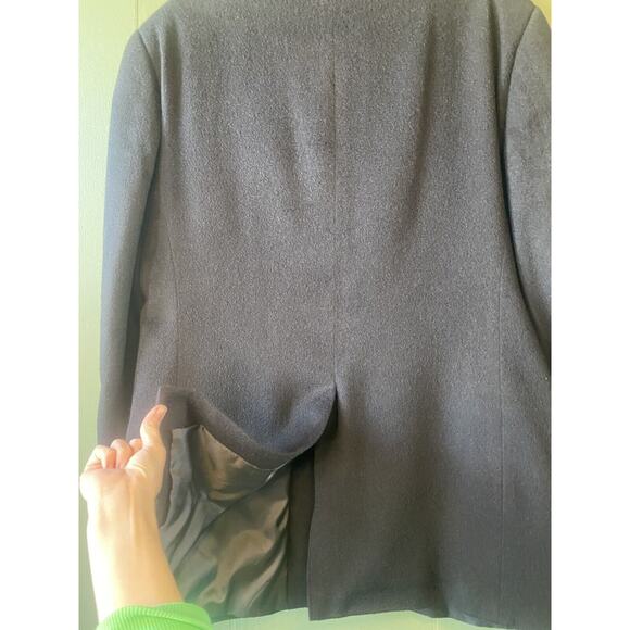 Blazer Mens Size 42L 100% Pure Camel Hair Black Today's Man Sports Coat 2 Button - Picture 3 of 15